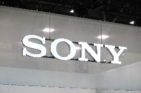 Sony signboard and logo